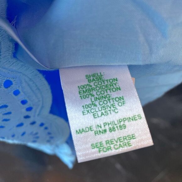 LILLY PULITZER Size 2 Ryann Belted Eyelet Sheath Dress Frenchie Blue $258 - Picture 12 of 13